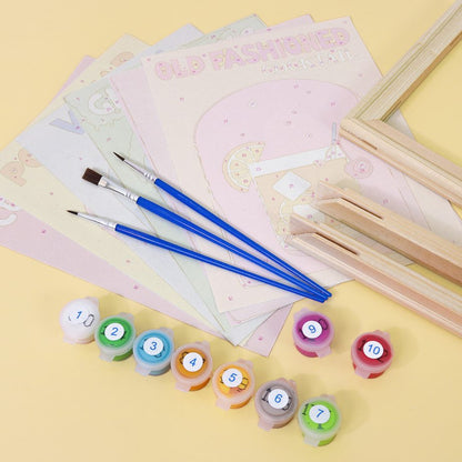 6 Mini Paintings - Colorful Cocktail Set