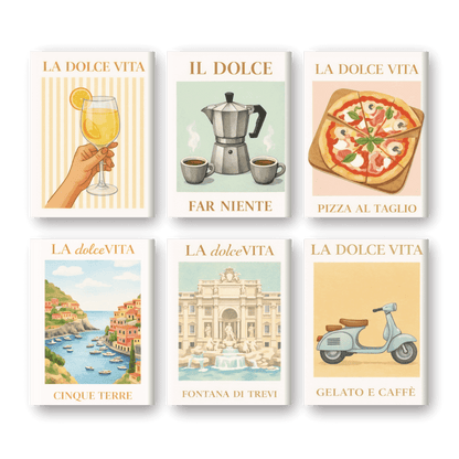 6 Mini Paintings - Bella Italia Set
