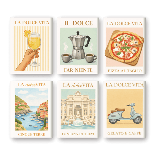 6 Mini Paintings - Bella Italia Set